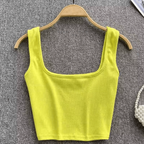 Womens Backless Y2K Crop Top Slim Fit Sleeveless Cami