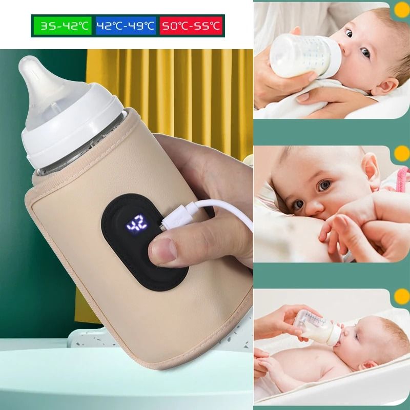 USB Portable Milk & Water Warmer – Travel Insulated Nursing Bottle Heater