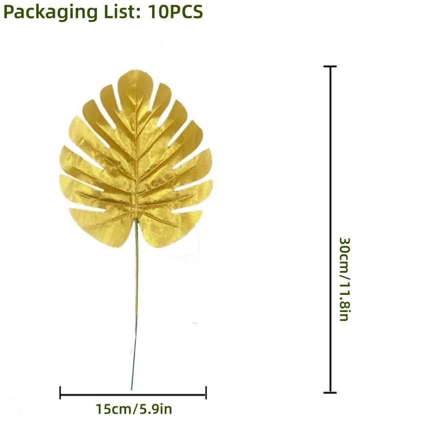 Tropical Palm Leaves Set Artificial Jungle Leaf Decor for Parties and Home Styling
