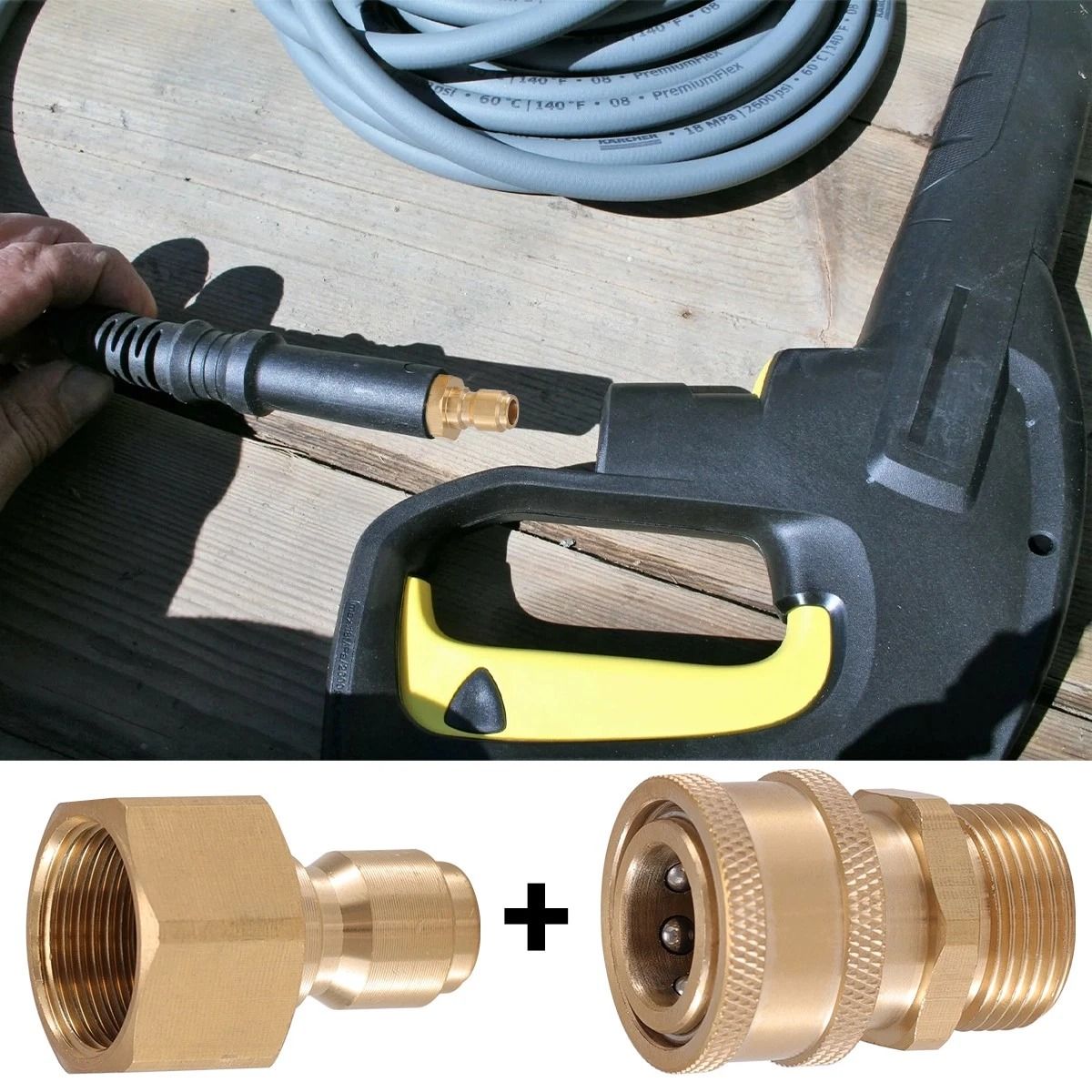 Pressure Washer Adapter Set Quick Connect Hose Kit