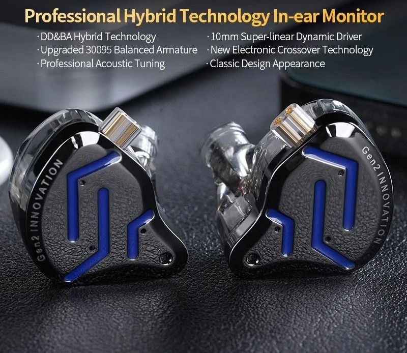 Hybrid In Ear Earphones with Deep Bass and Clear Sound