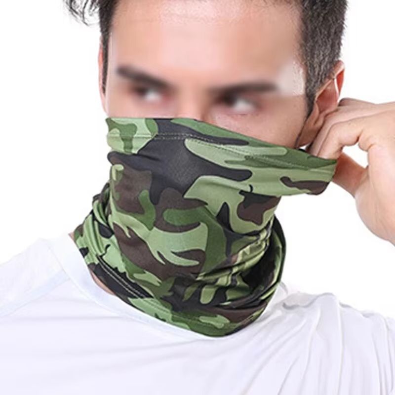 Breathable Ice Silk Outdoor Headscarf – Sports Headscarf & UV Protection Neck Scarf for Hiking and Summer Activities