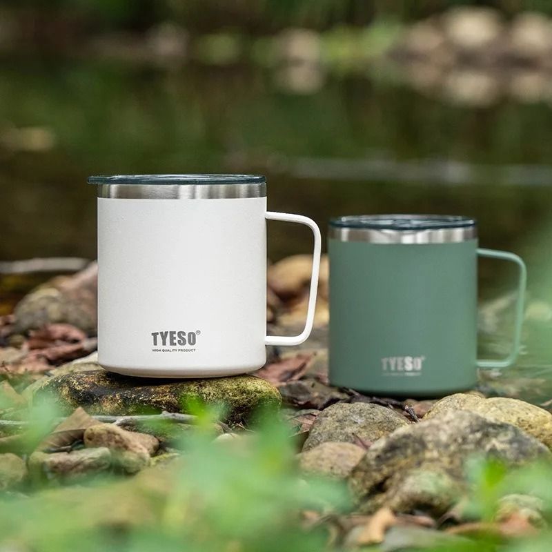 Stainless Steel Insulated Coffee Mug with Handle