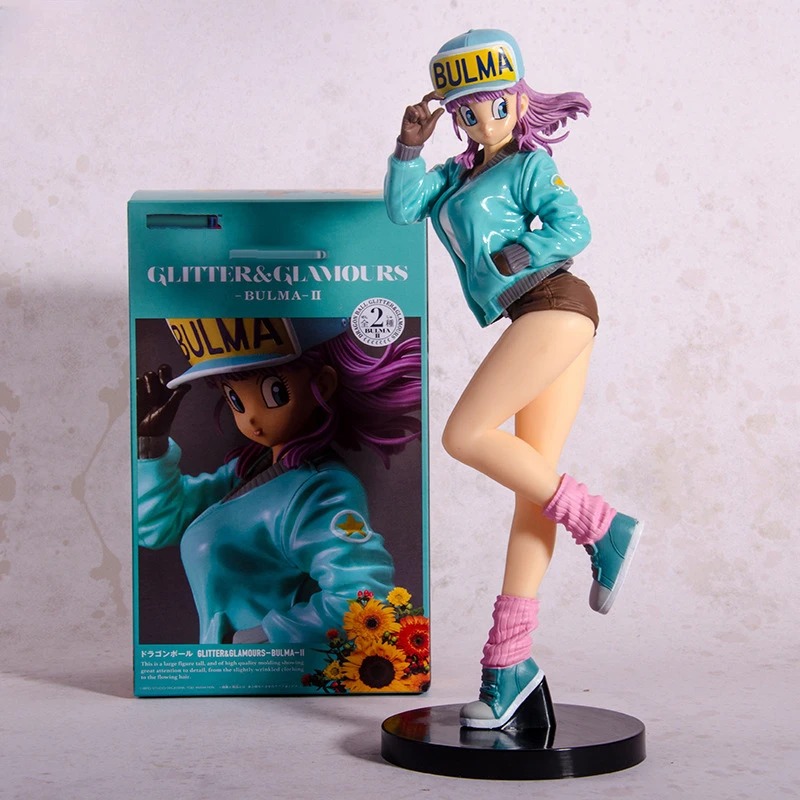 Bulma Anime Figure Premium PVC Statue Dragon Ball Collectible Model