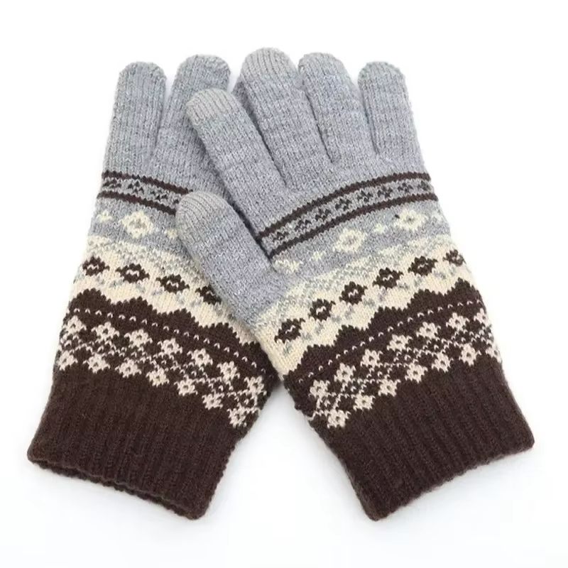 CozyTouch Winter Touch Screen Gloves – Unisex Warm Knit Full-Finger Mittens