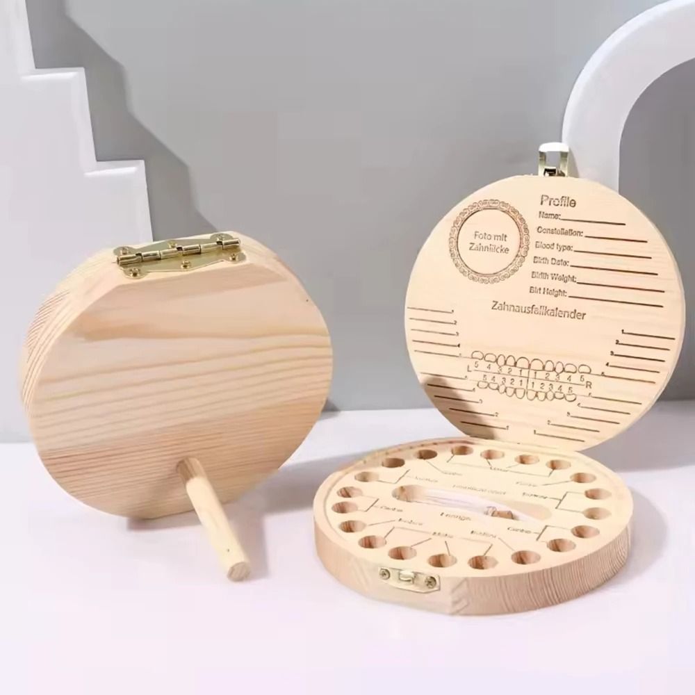 Childrens Milk Tooth Keepsake Box Baby First Teeth Storage Case Memory Collection Box