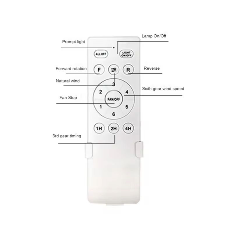 Universal Ceiling Fan Remote Control Kit with 6 Speeds and Timer