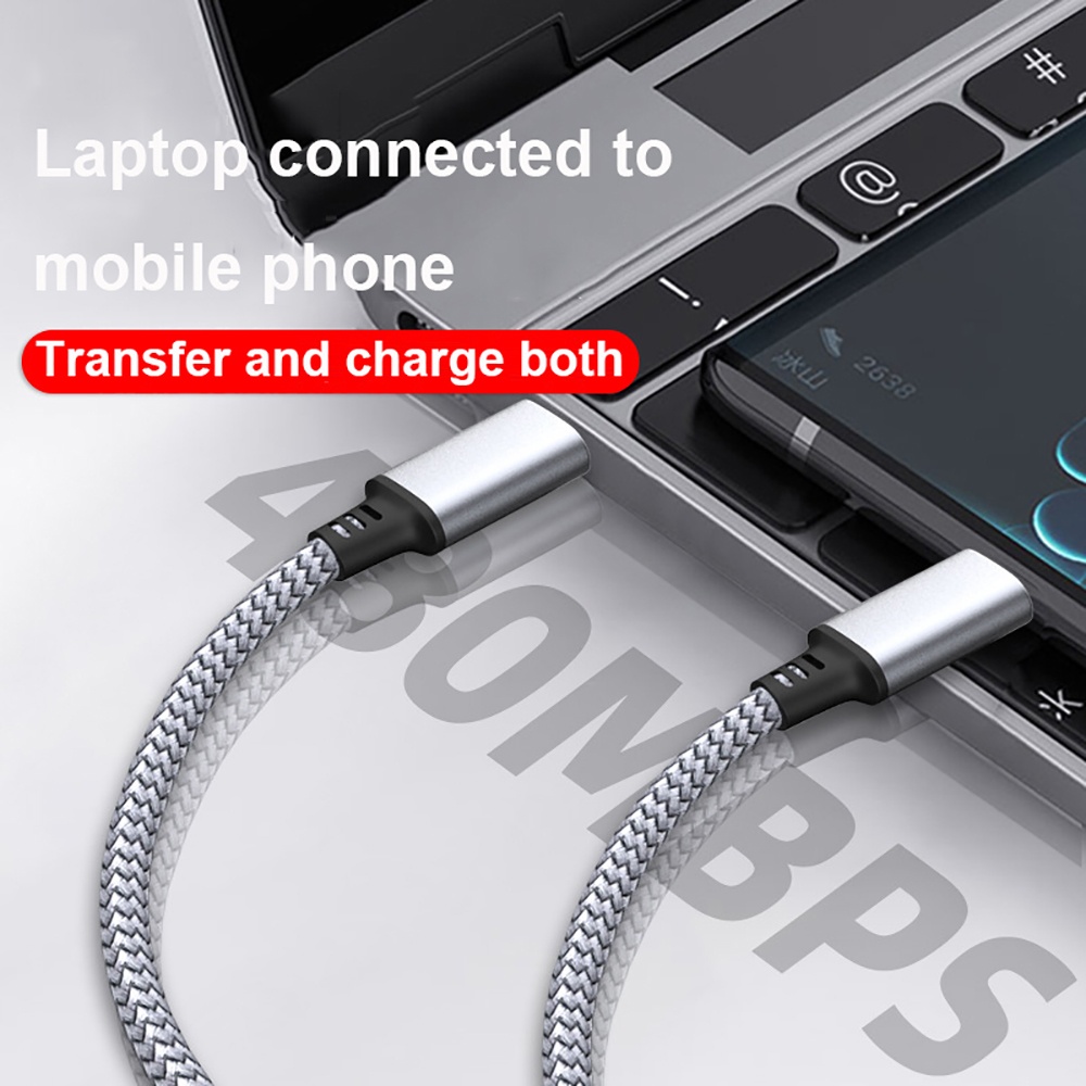 USB C to USB C Quick Charge PD Cable Fast Phone Charger Data Cord Extended Wire
