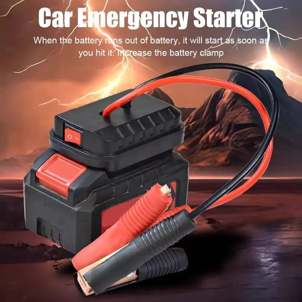 Car Battery Converter Charger Clip Emergency Jump Starter Adapter