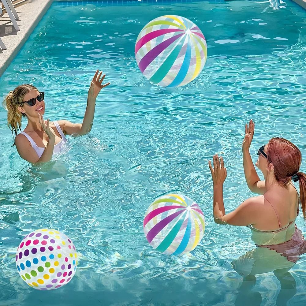 Inflatable Colorful Transparent Beach Ball