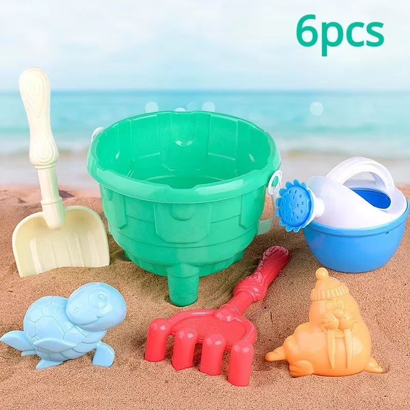 SunnyDig Mini Children's Beach Toy Set With Large Shovel and Bucket