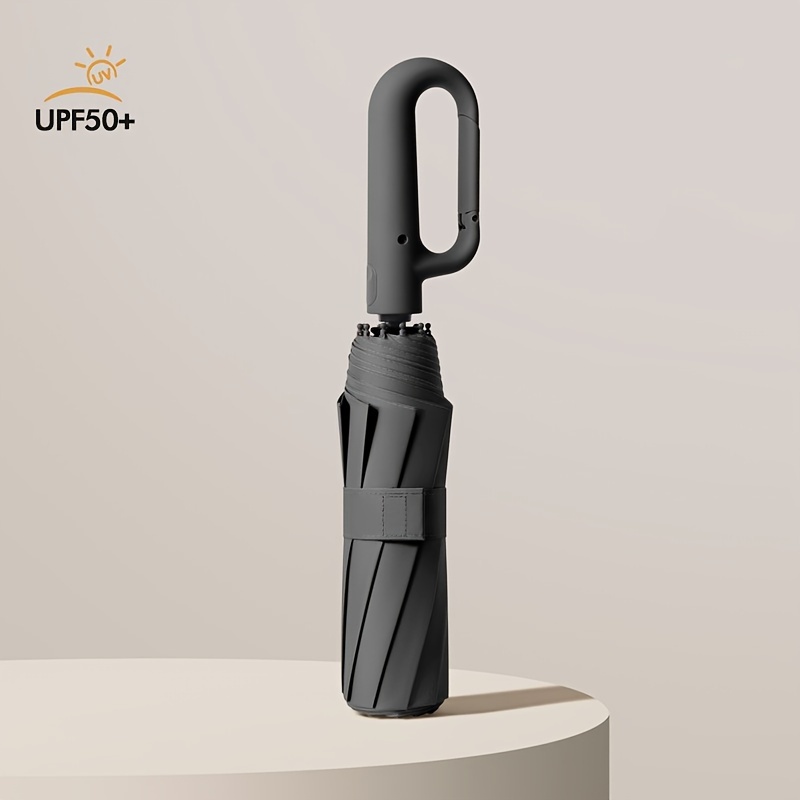 30 Bones Windproof Strong 105CM Reinforced Automatic Folding Umbrella for Men, Large Buckle Handle, Wind & Water Resist