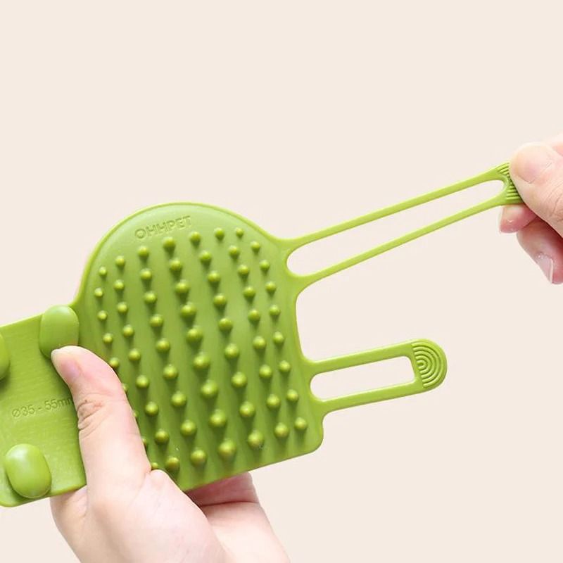 Pet Cat Hair Removal Massage Comb – Silicone Self-Grooming Wall Brush
