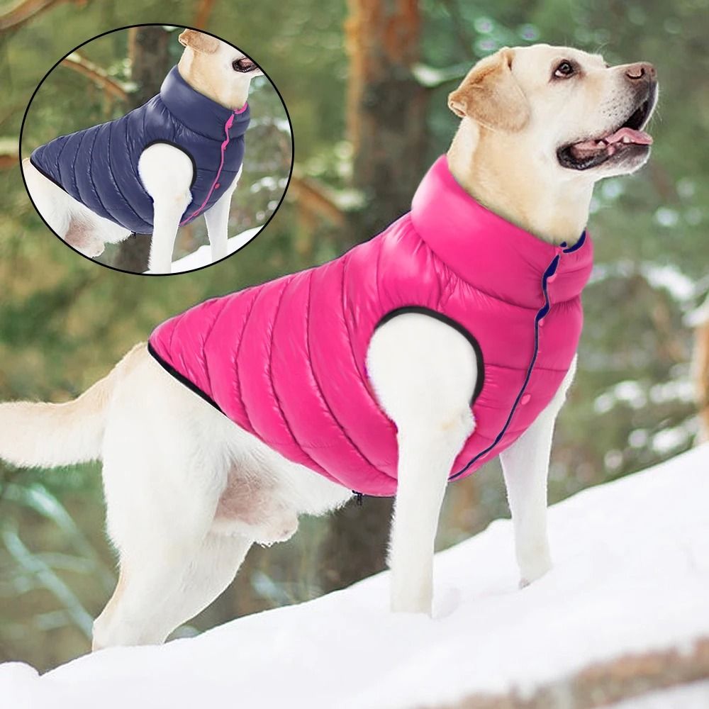 Reversible Waterproof Winter Dog Jacket Thick Warm Pet Coat