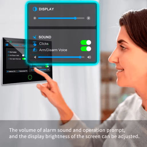 KERUI 4G + WiFi Smart Home Alarm System – 7 IPS Touchscreen Security Hub