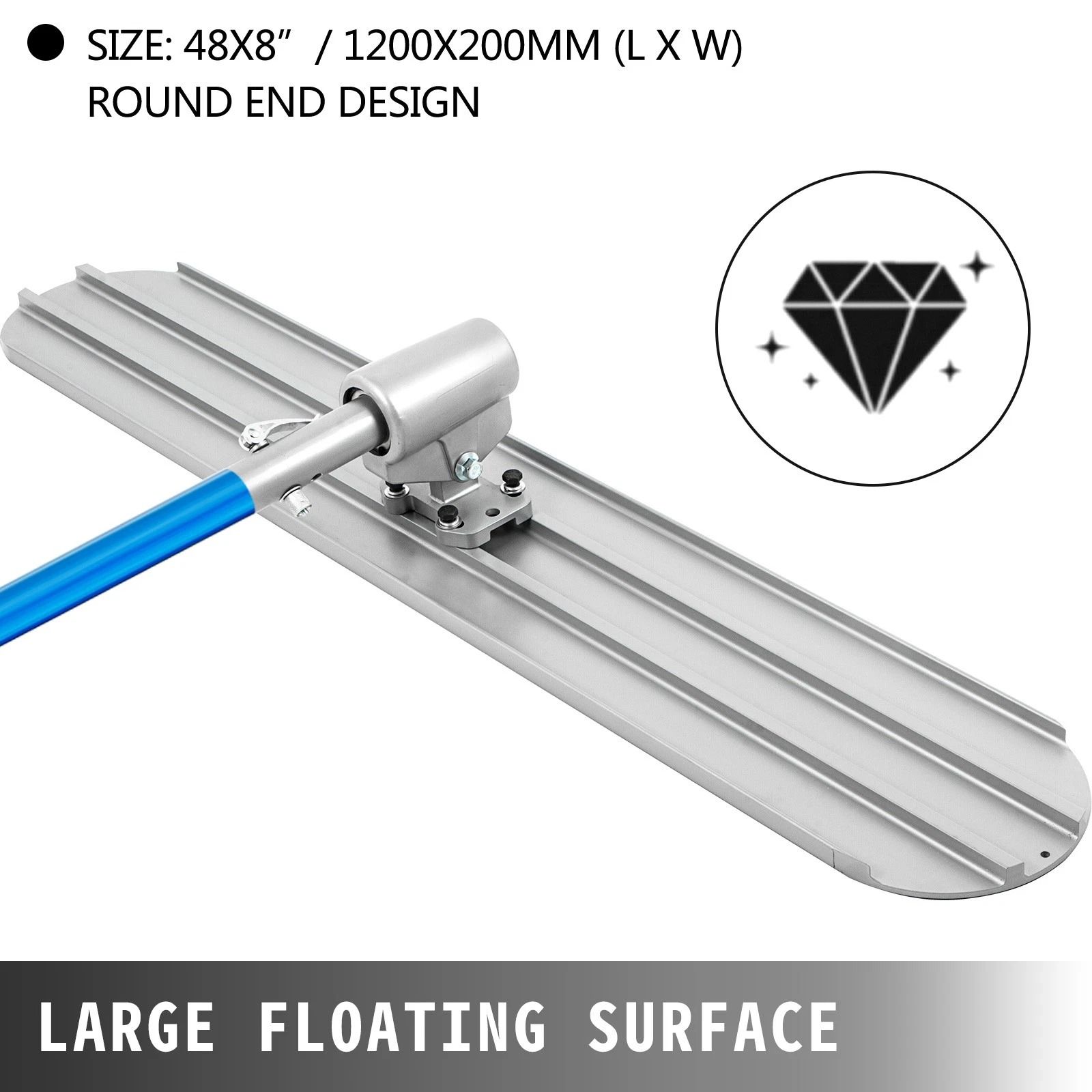 Bull Concrete Float Adjustable Concrete Trowel Float Tool with Handles