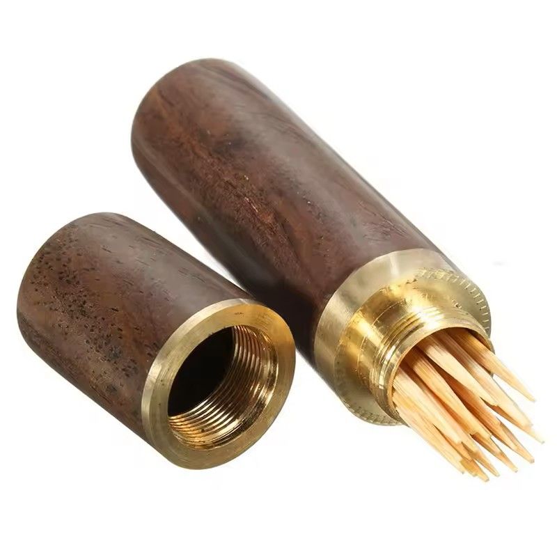 Handmade Wooden Toothpick Holder Capsule Box