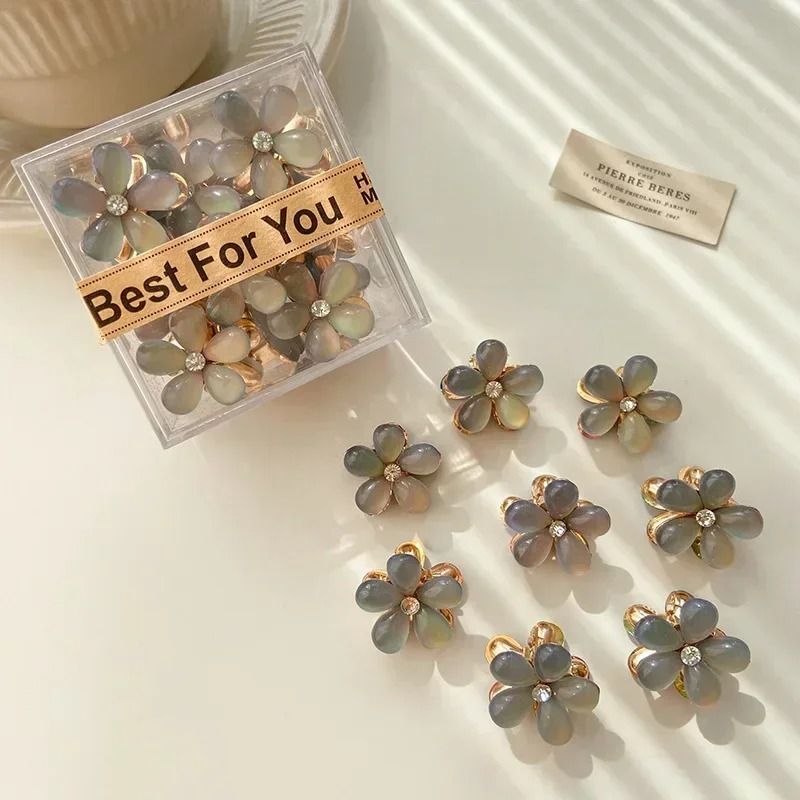 Sweet Opal Garden Mini Flower Hair Claws  10 Piece Set