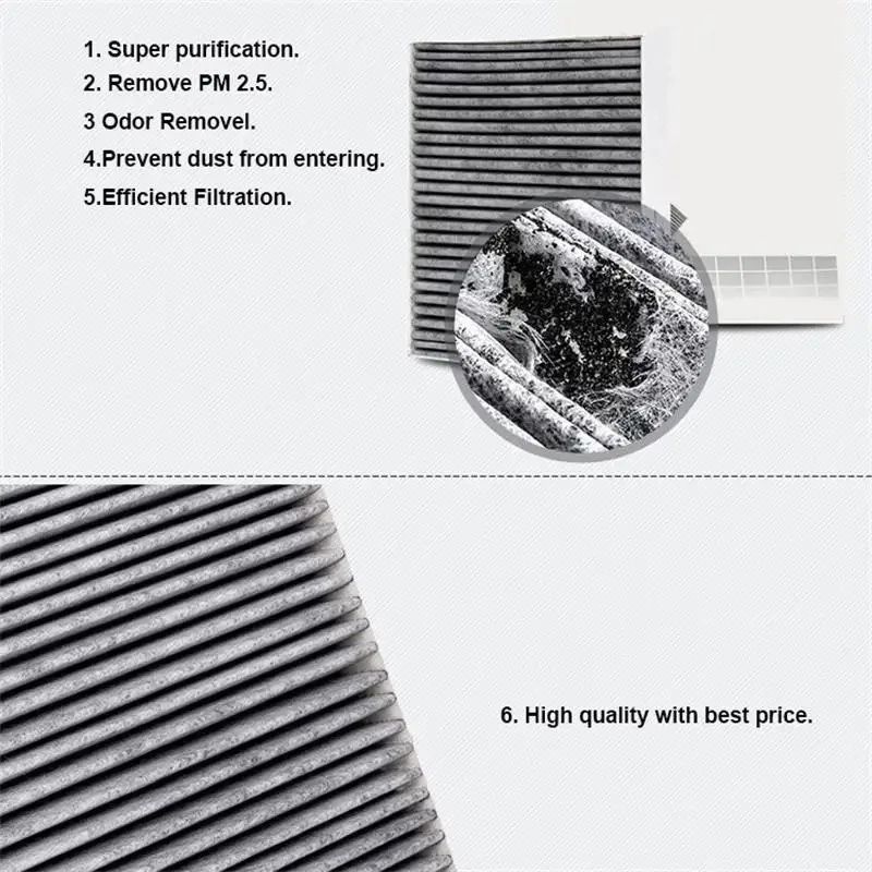 Premium BMW Cabin Air Filter Replacement Set (2-Pack) for 5, 6 & 7 Series