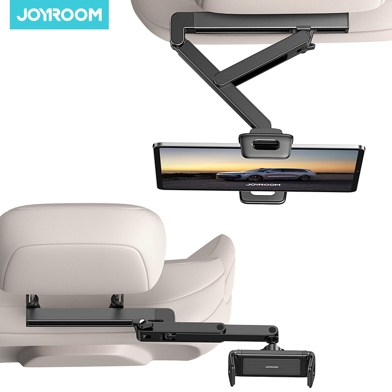 3 in 1 Adjustable Backseat Car Mount, Car Headrest Tablet Holder Mount, Road Trip Essentials for 4.7-12.9 Inch Devices
