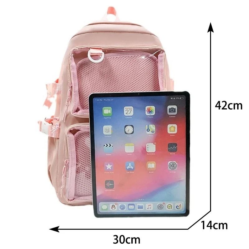 Kawaii Transparent Ita Backpack Large Capacity Anime School Bag