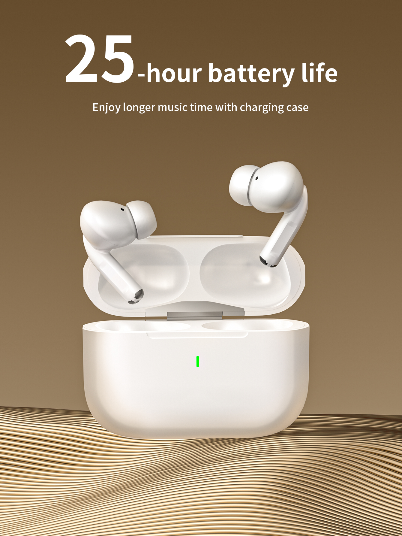 Wireless Bluetooth Earphones with HiFi Sound Quality, Long Battery Life Perfect for Outdoor, Running, and Sports