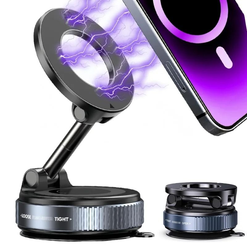 Car Mount Vacuum Magnetic Holder – Intelligent Strong Suction Stand