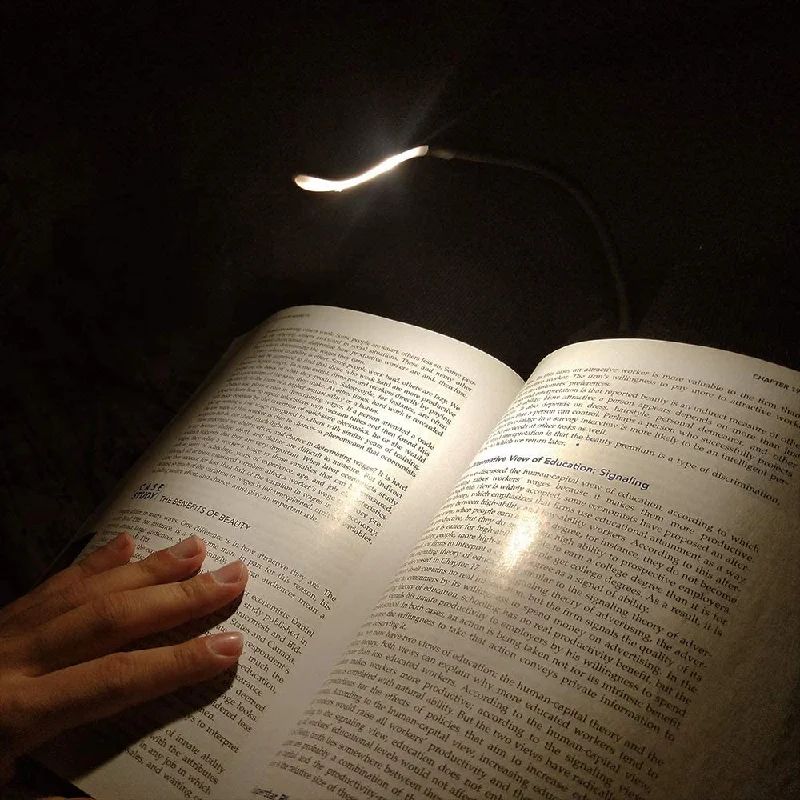 Mini USB Rechargeable Clip On Book Light