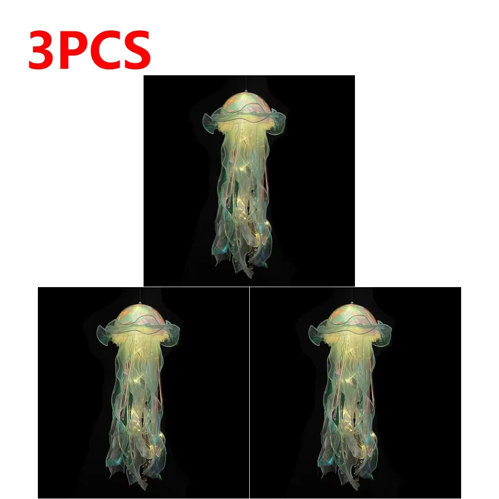 DIY Jellyfish Hanging LED Ceiling Lamp