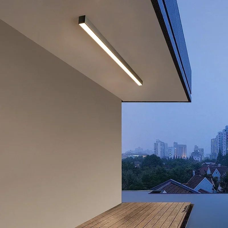 LumiLine Waterproof Outdoor Strip Wall Lamp – Modern Long LED Entrance Light