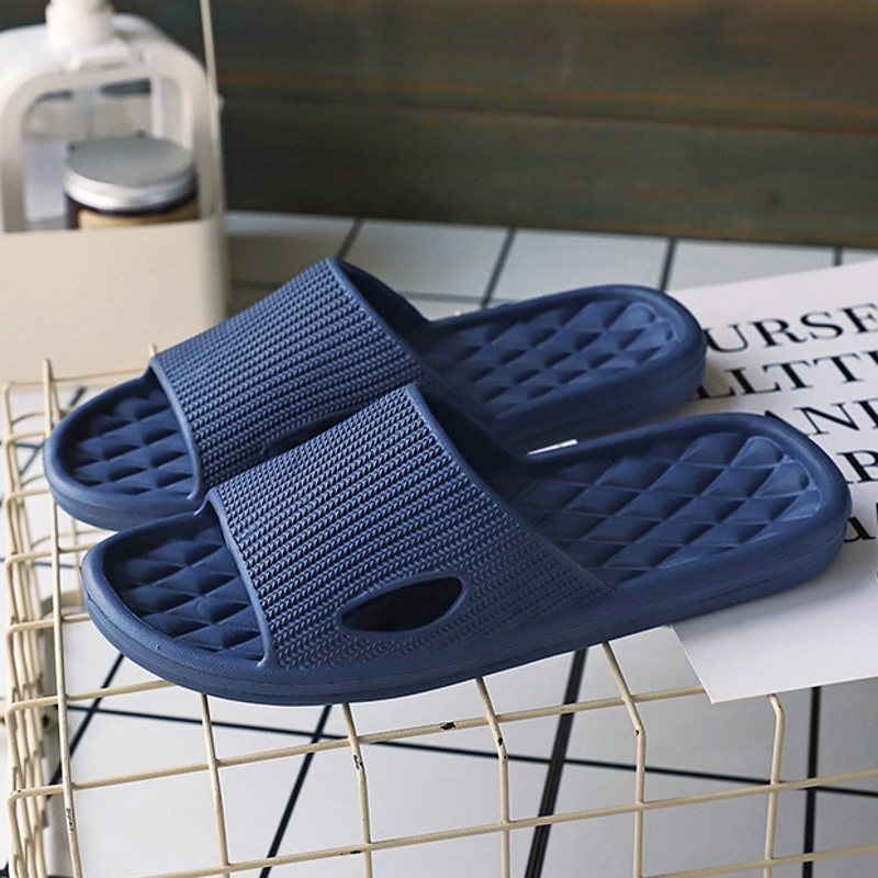 Summer Indoor Skid Proof Soft Home Slippers, Couple Bathroom Slippers Sandals, Men Women Flip Flops Flat Shoes