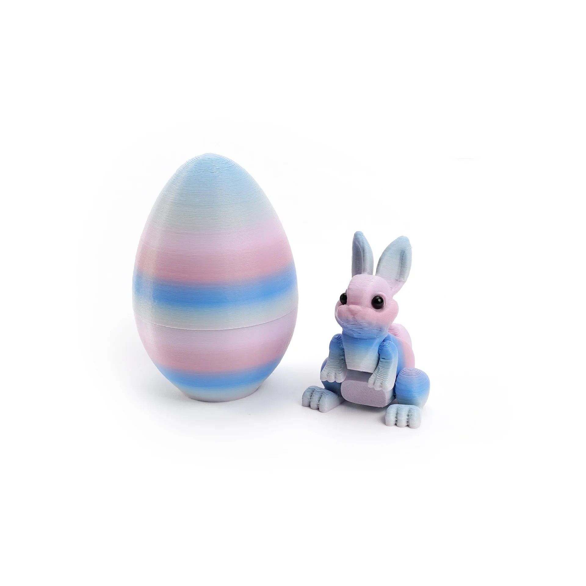 Architectural 3D-Printed Easter Rabbit Figurine