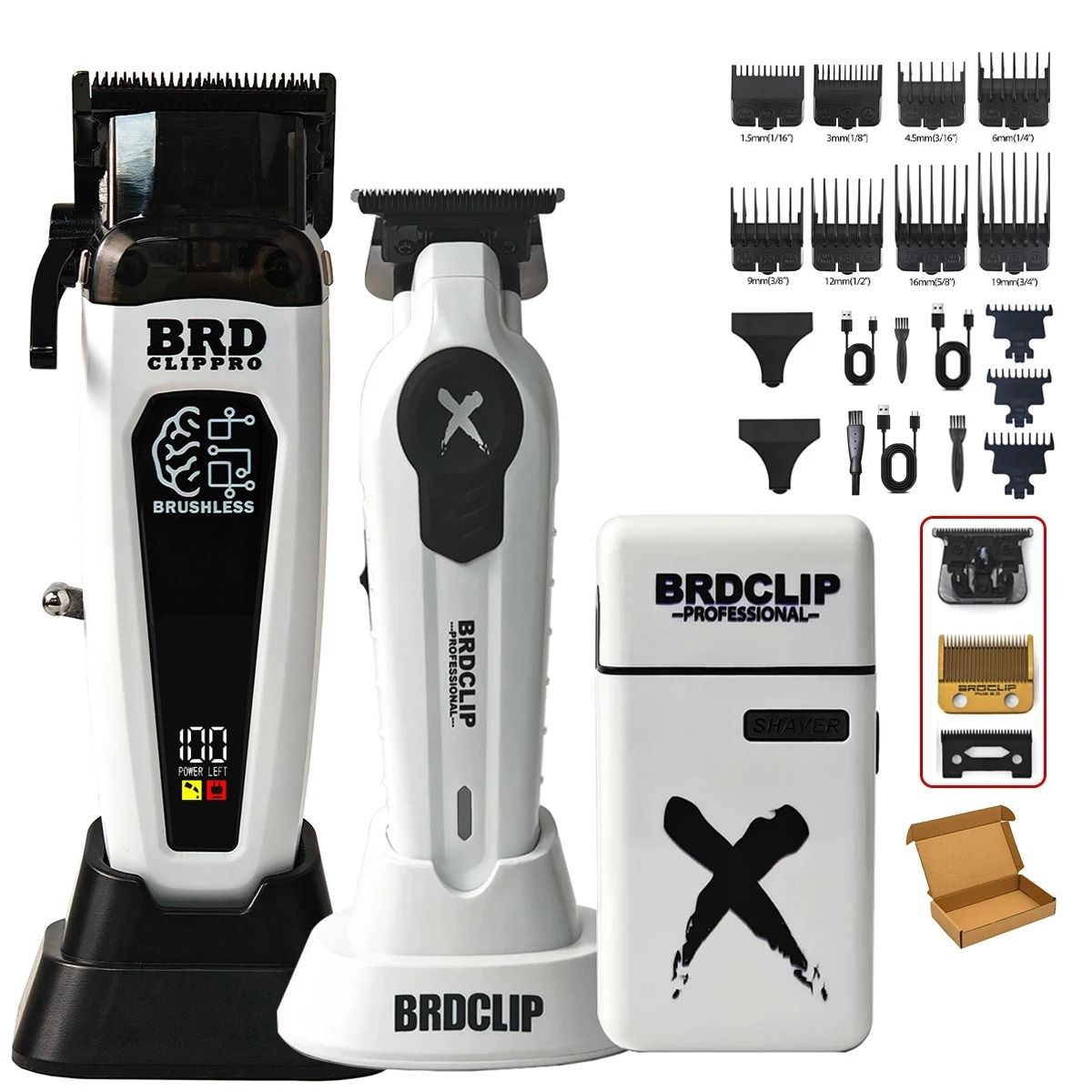 Professional Hair Clipper and Trimmer with Charging Base