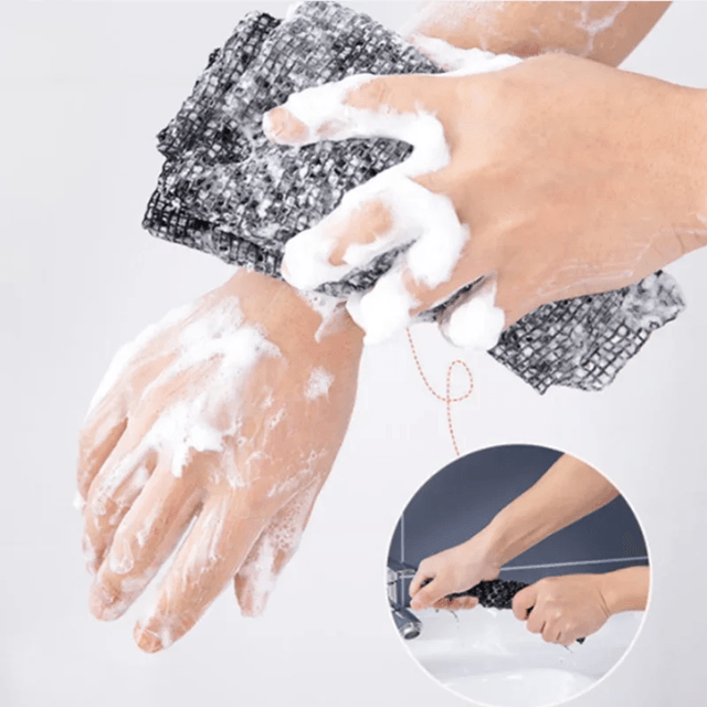 ZenSkin Japanese Exfoliating Bath Towel Nylon Body Scrub Washcloth