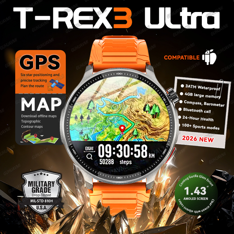 Ultra GPS Sports Smartwatch with Offline Maps & Fitness Tracking
