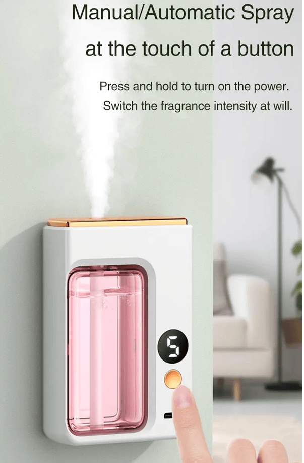 Automatic Car Diffuser with Essential Oil and Digital Display