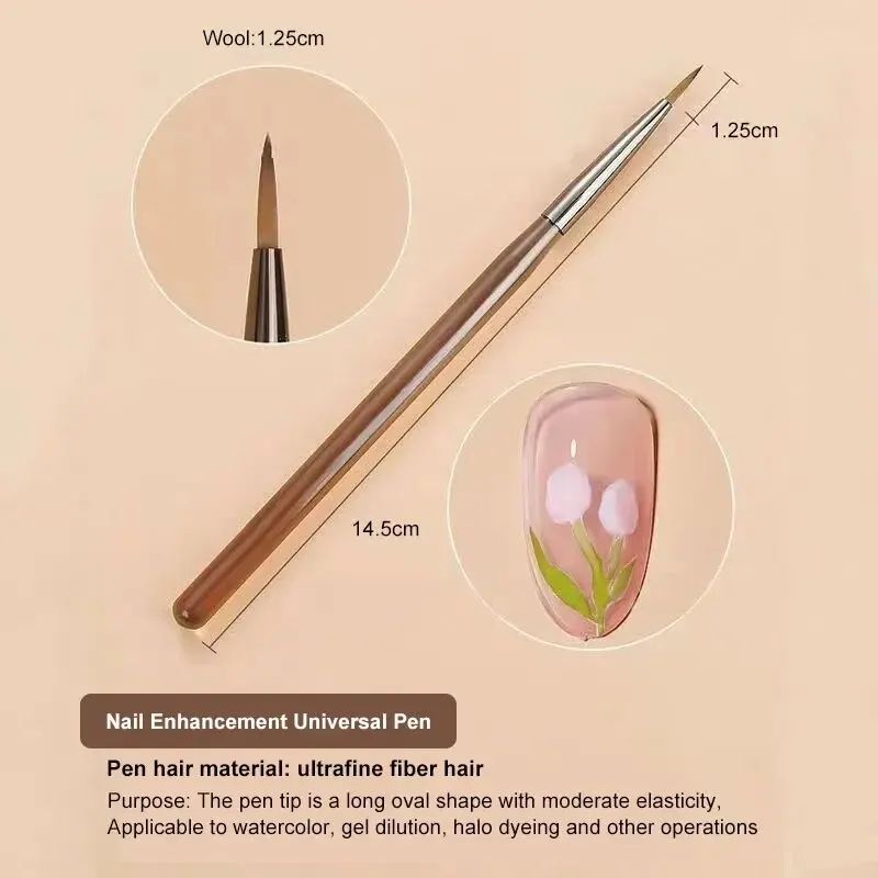 9-Piece UV Gel Nail Brush Set – Precision Liner & Acrylic Nail Art Brushes