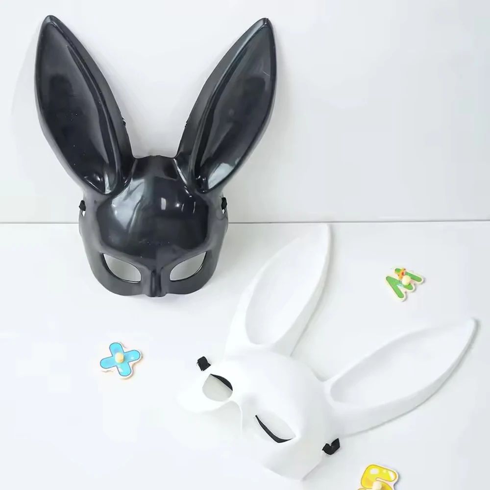Cartoon Bunny Half Face Mask for Costume Party and Cosplay