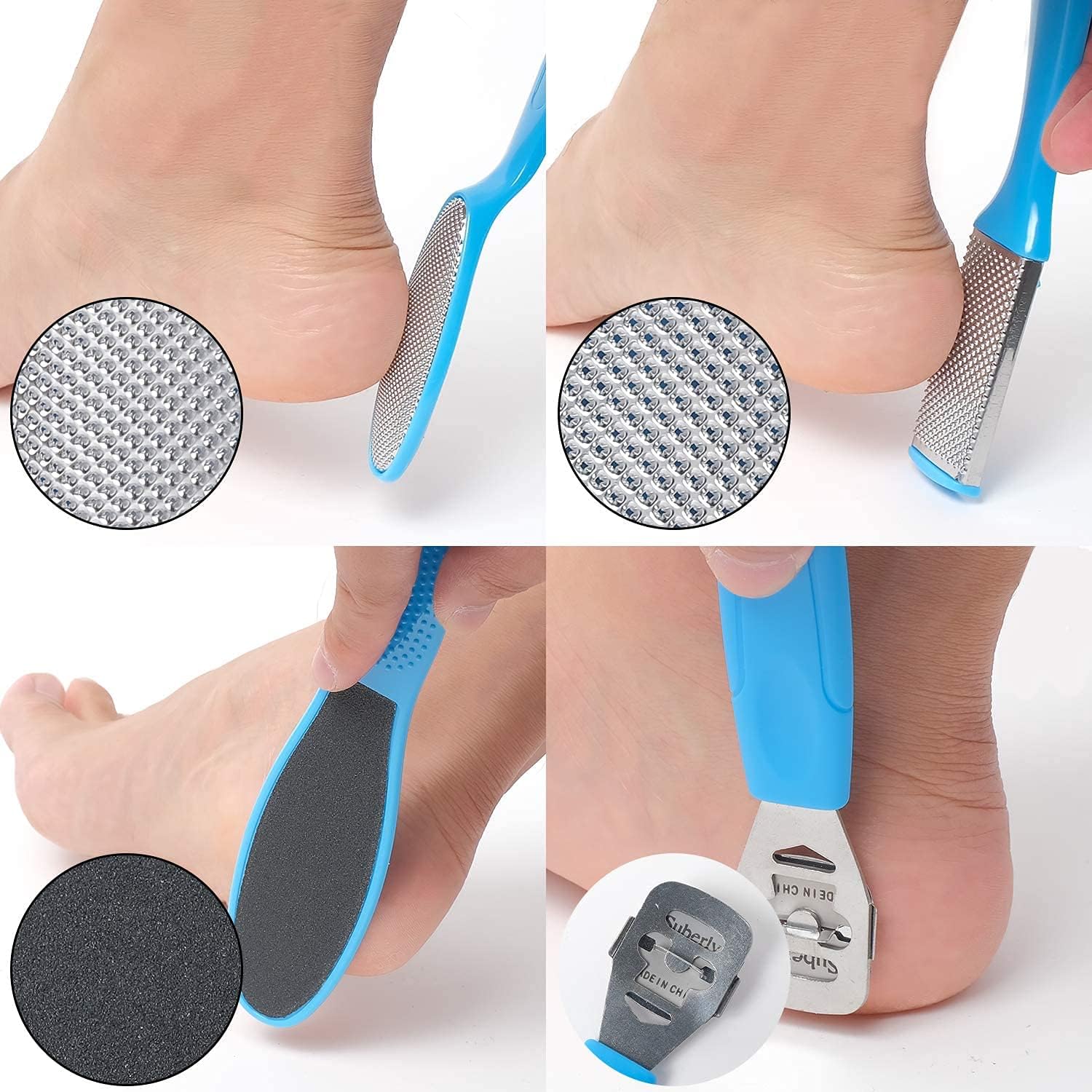 Exfoliating Foot Octopus Fish Eye, Heel Sharpener, Heel Cracking Files, Heel Cramping Treatment, Remove Cracked Heels