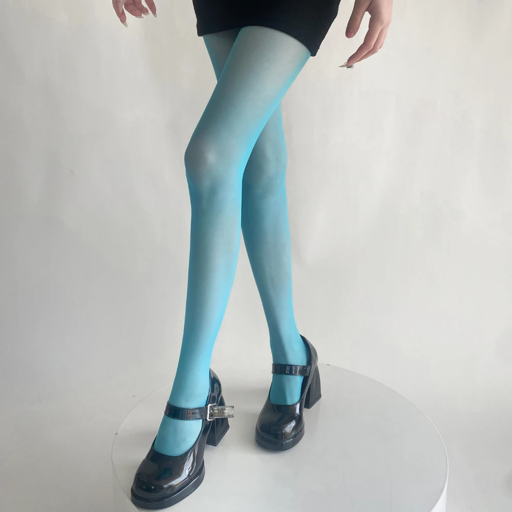 Velvet Touch Thigh High Stockings, Ultra Thin Nylon Tights for Women, Sexy Body Hosiery, Pantyhoses