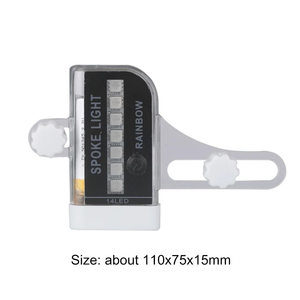 USB Rechargeable Bike Wheel Spoke LED Light Bicycle Safety Warning Lamp