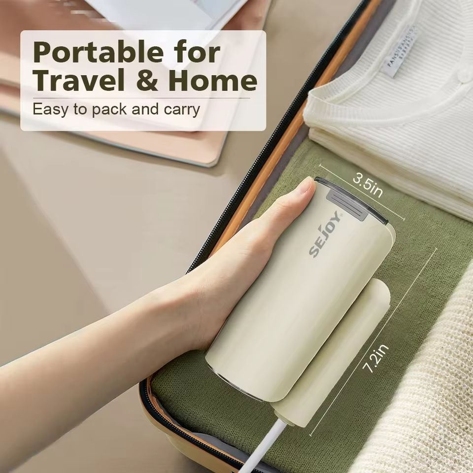 Compact Handheld Garment Steamer Fast Heat Fabric Wrinkle Remover