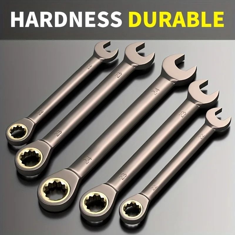 Dual Purpose Ratchet Wrench Open Spanner for Professional Auto Repair