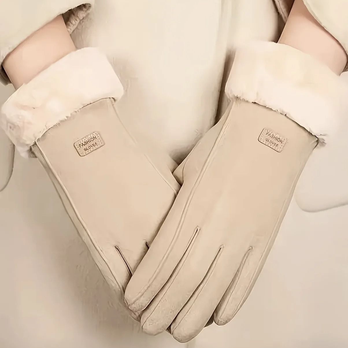 Cozy Plush Lined Touchscreen Winter Gloves