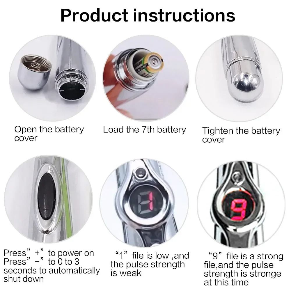Electronic Acupuncture Massage Pen with Five Therapy Modes