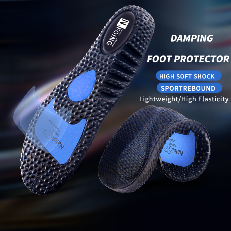 Deodorant Shoe Insoles, Comfort Pads with Massage Care for Men & Women | Shock-Absorbing & Breathable
