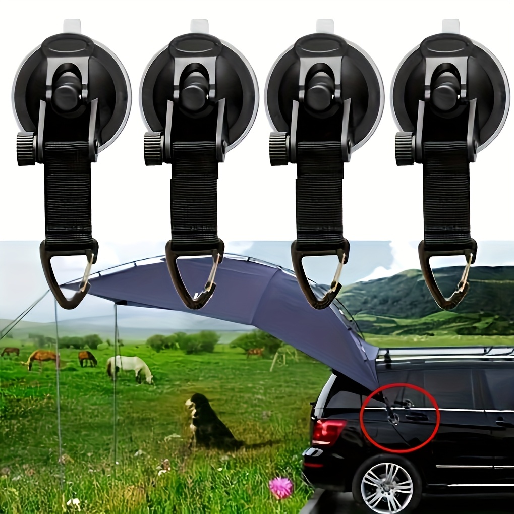 Portable Outdoor Camping Suction Cup Hook with Safety Lock Ideal for Outdoor Activities