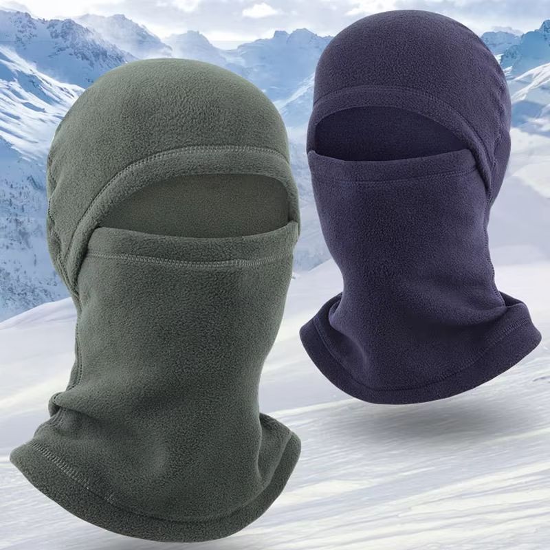 Unisex Knitted Balaclava Hat with Ear Warmer Breathable Face Mask