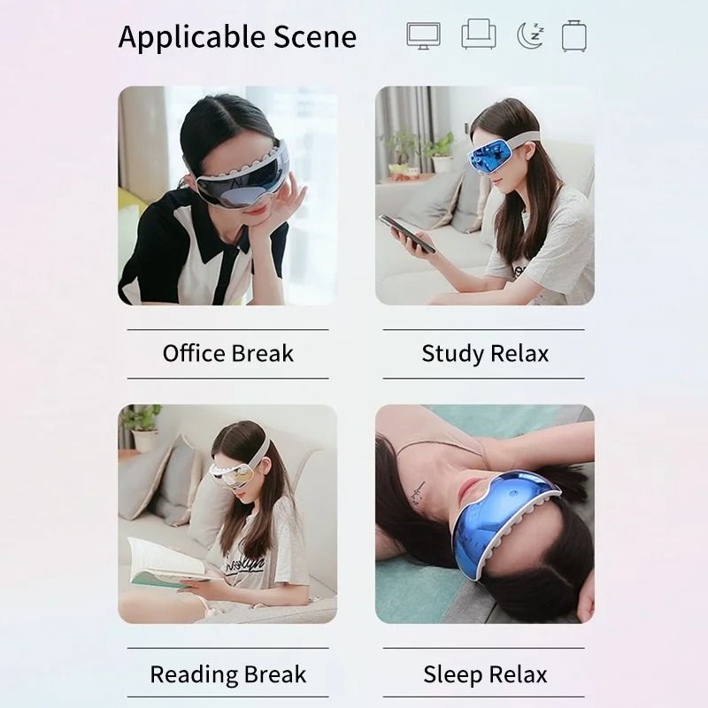 Intelligent Acupoint Vibration Eye Massager with Bluetooth Music