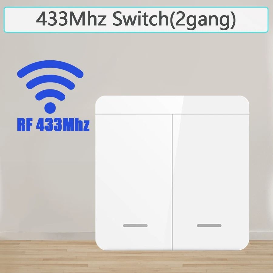 RF 433MHz Wireless Light Switch Receiver and Wall Panel Controller